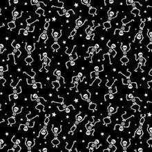 Load image into Gallery viewer, Audrey Dress in Dancing Skeleton - Glow In The Dark