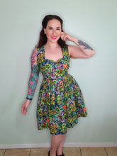 Load image into Gallery viewer, Caroline Mini Dress in Rainforest Rhapsody