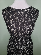 Load image into Gallery viewer, Audrey Dress in Dancing Skeleton - Glow In The Dark