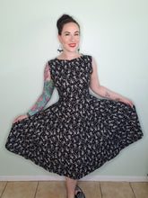 Load image into Gallery viewer, Audrey Dress in Dancing Skeleton - Glow In The Dark