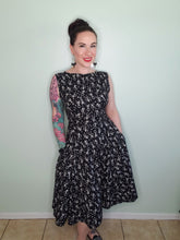 Load image into Gallery viewer, Audrey Dress in Dancing Skeleton - Glow In The Dark