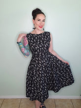 Load image into Gallery viewer, Audrey Dress in Dancing Skeleton - Glow In The Dark