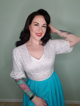 Load image into Gallery viewer, Quinn Dress in Metallic Snowflake