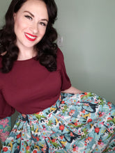 Load image into Gallery viewer, Gwendolyn Skirt in Holiday Dinosaurs