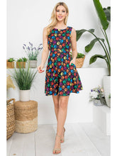 Load image into Gallery viewer, Rainbow Paw Print Skater Dress