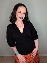 Load image into Gallery viewer, Sabrina Top in Black