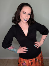 Load image into Gallery viewer, Sabrina Top in Black