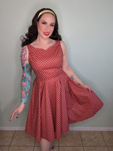 Load image into Gallery viewer, Abigail Dress Red Star Twinkle