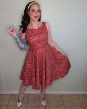 Load image into Gallery viewer, Abigail Dress Red Star Twinkle