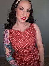 Load image into Gallery viewer, Abigail Dress Red Star Twinkle