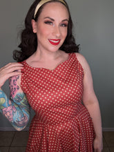 Load image into Gallery viewer, Abigail Dress Red Star Twinkle