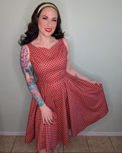 Load image into Gallery viewer, Abigail Dress Red Star Twinkle