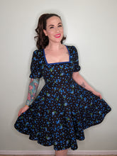 Load image into Gallery viewer, Alice Dress in Blueberry Print SALE