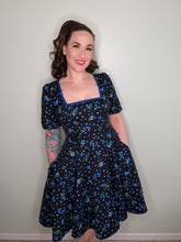 Load image into Gallery viewer, Alice Dress in Blueberry Print SALE