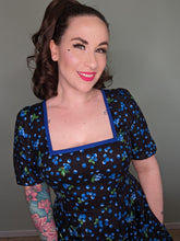 Load image into Gallery viewer, Alice Dress in Blueberry Print SALE