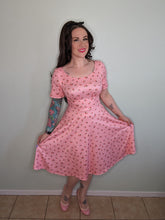Load image into Gallery viewer, Brenda Pink Cherry Dress