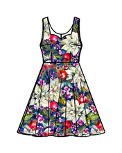 Load image into Gallery viewer, Catherine Dress in White Poinsettia