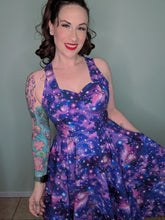 Load image into Gallery viewer, Cathy Dress in Purple Galaxy