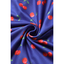 Load image into Gallery viewer, Brenda Blue Cherry Flared Dress