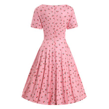 Load image into Gallery viewer, Brenda Pink Cherry Dress