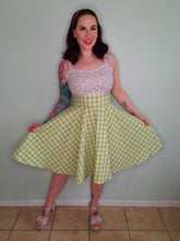 Load image into Gallery viewer, Midge Dress in Green Gingham