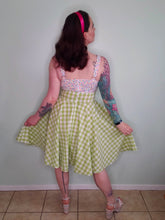 Load image into Gallery viewer, Midge Dress in Green Gingham