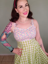 Load image into Gallery viewer, Midge Dress in Green Gingham