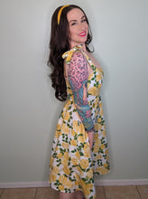 Load image into Gallery viewer, Persephone Dress in Yellow Roses