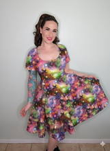 Load image into Gallery viewer, Taylor Dress in Deep Galaxy Print