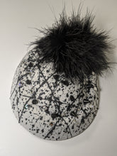 Load image into Gallery viewer, White Splatter Classic Pillbox Hat