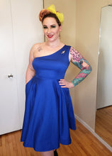 Load image into Gallery viewer, Adrianna Dress in Blue - Vivacious Vixen Apparel