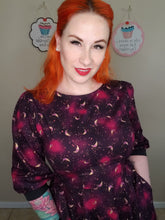 Load image into Gallery viewer, Evelyn Dress in Gold Crescent Moon