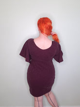 Load image into Gallery viewer, Valentina Dress in Burgundy Glitter