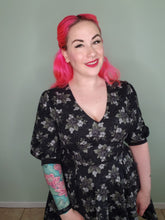 Load image into Gallery viewer, Endora Dress in Rose Spiderweb Print