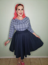 Load image into Gallery viewer, Pinup Pretty Circle Skirt in Navy