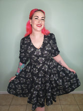 Load image into Gallery viewer, Endora Dress in Rose Spiderweb Print