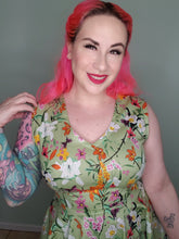 Load image into Gallery viewer, Tiffany Dress in Mint Butterfly