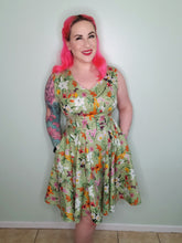Load image into Gallery viewer, Tiffany Dress in Mint Butterfly