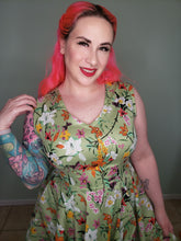 Load image into Gallery viewer, Tiffany Dress in Mint Butterfly