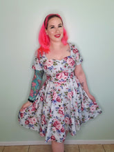 Load image into Gallery viewer, Casey Dress in Blue Vintage Floral
