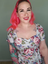 Load image into Gallery viewer, Casey Dress in Blue Vintage Floral