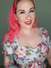 Load image into Gallery viewer, Casey Dress in Blue Vintage Floral