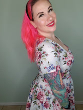 Load image into Gallery viewer, Casey Dress in Blue Vintage Floral