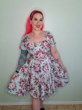 Load image into Gallery viewer, Casey Dress in Blue Vintage Floral
