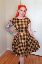 Load image into Gallery viewer, Gina Dress in Yellow Plaid - Vivacious Vixen Apparel