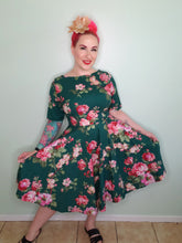 Load image into Gallery viewer, Ada Dress in Green Floral SALE