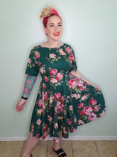 Load image into Gallery viewer, Ada Dress in Green Floral SALE