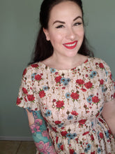 Load image into Gallery viewer, Gretta Dress in Cream Secret Garden