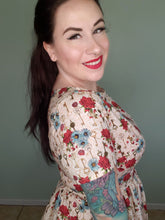Load image into Gallery viewer, Gretta Dress in Cream Secret Garden