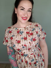 Load image into Gallery viewer, Gretta Dress in Cream Secret Garden